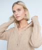 Picture of SHALINI BEIGE HOODED WOOL AND CASHMERE DRESS